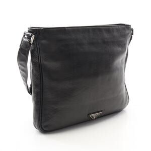 Prada Leather Shoulder Bag Black